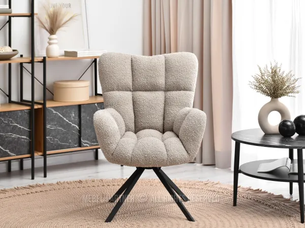 Obrotowy fotel wypoczynkowy - nowoczesność i elegancja 